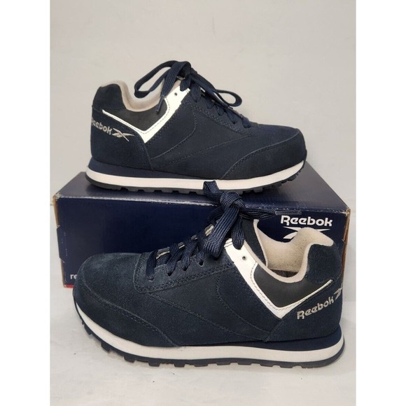 Reebok Leelap Retro Jogger Steel Toe Work Shoes Blue RB1975 Size 7 W - Picture 1 of 11